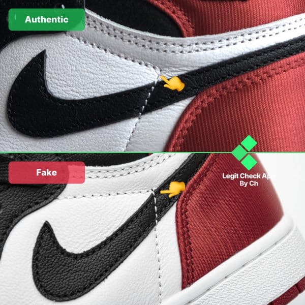 How To Spot Fake Air Jordan 1 Satin Black Toe (Guide)