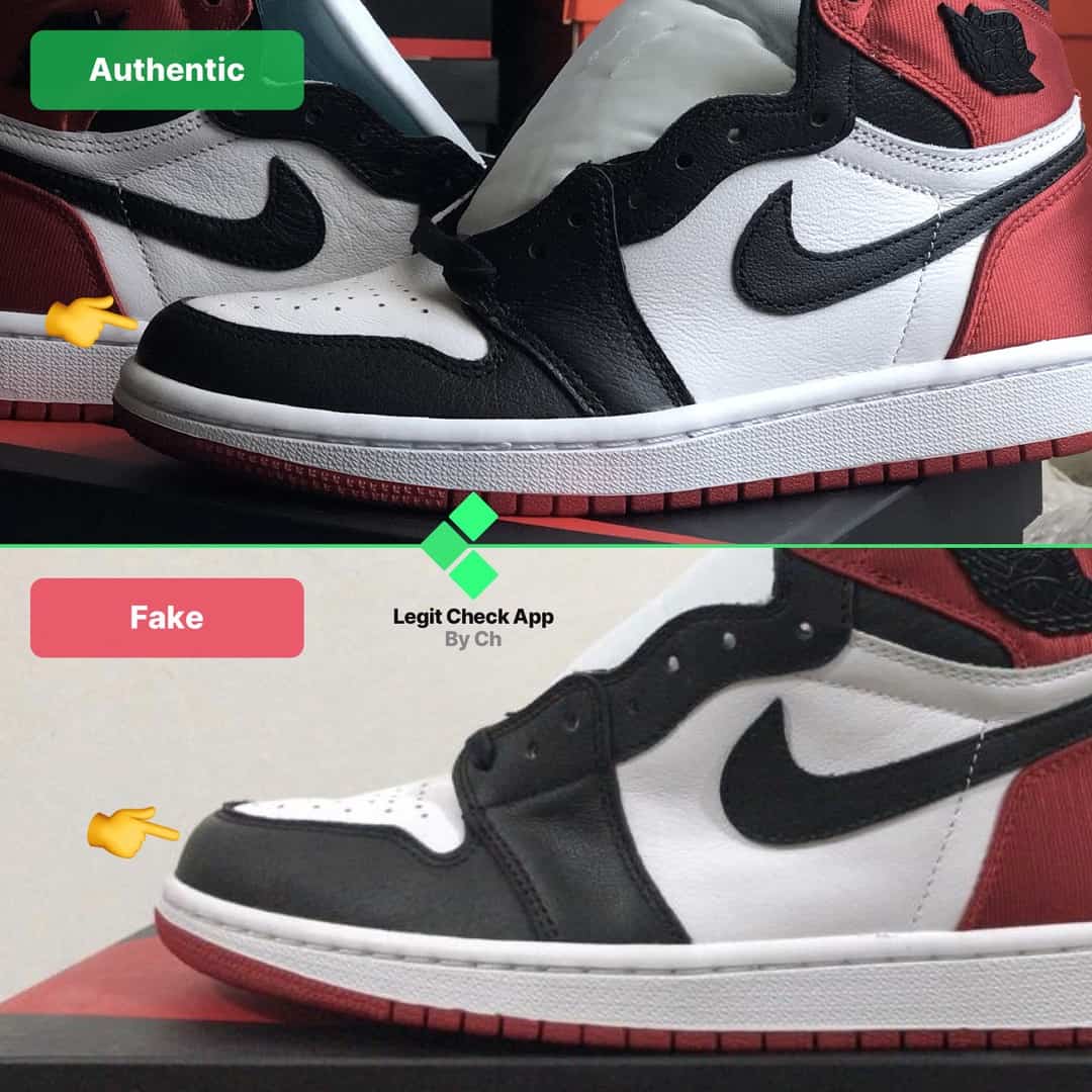How To Spot Fake Air Jordan 1 Satin Black Toe (Guide)