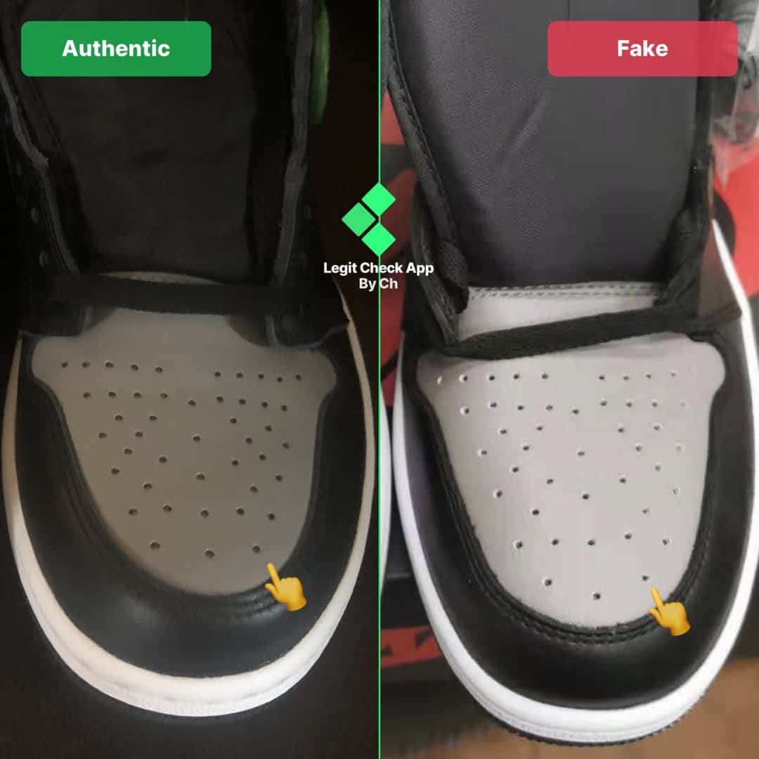 How To Spot Fake Air Jordan 1 Shadow 1.0 And Shadow 2.0 (Newer Releases ...