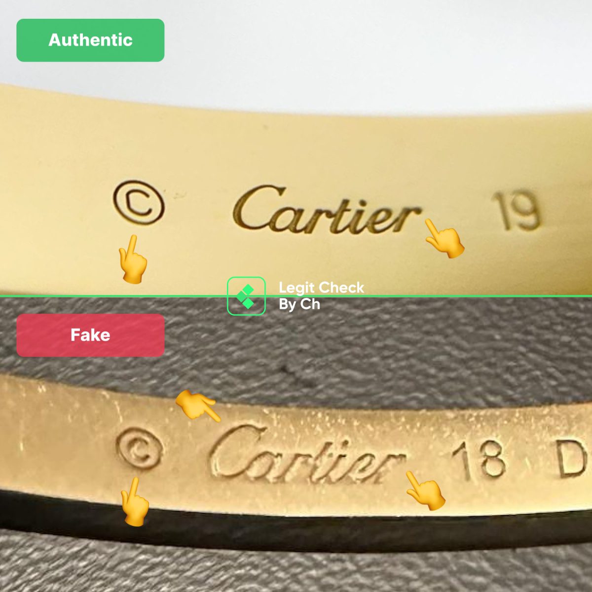 Cartier Love Logo Real Vs Fake