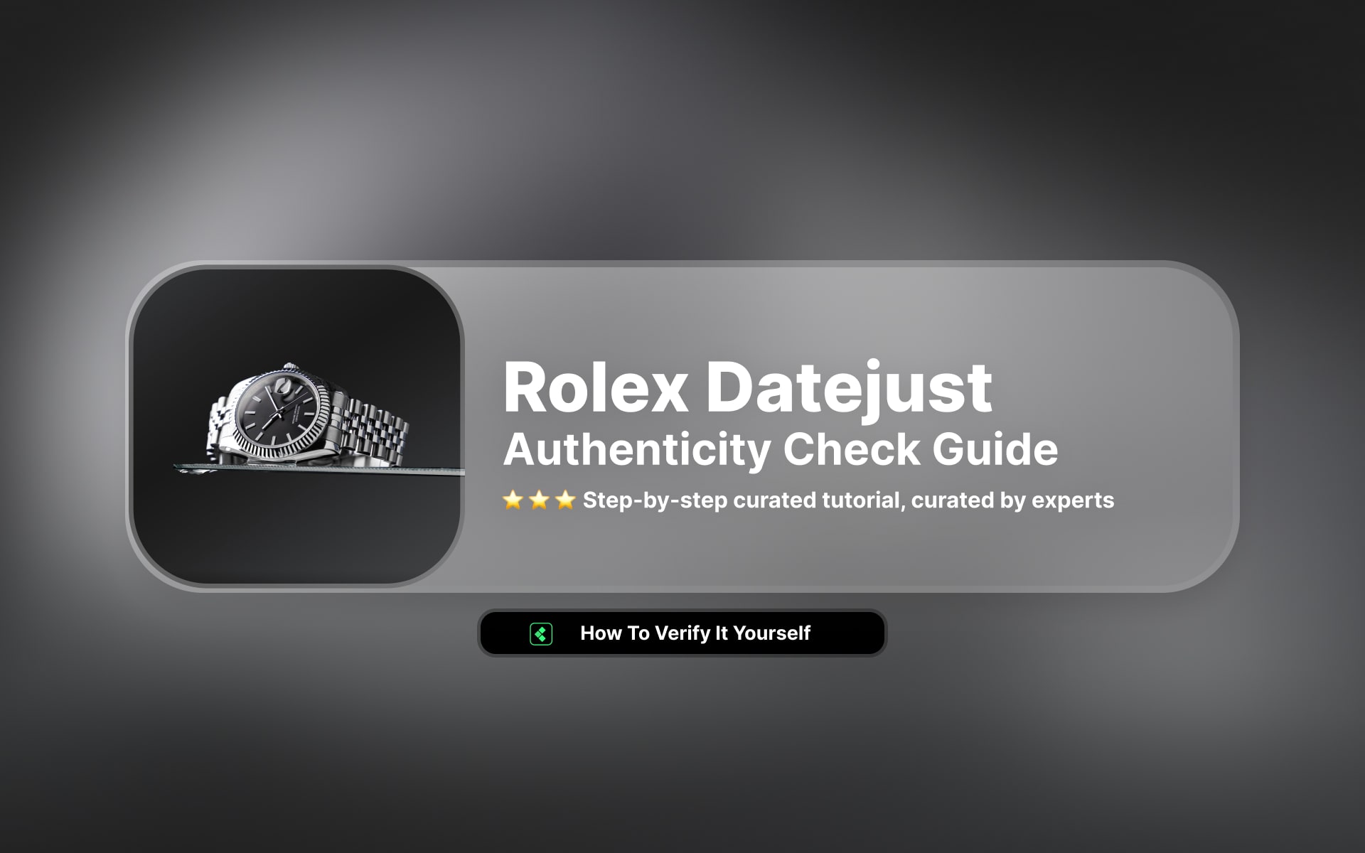 2025-Updated Guide Banner: Rolex Datejust Verification