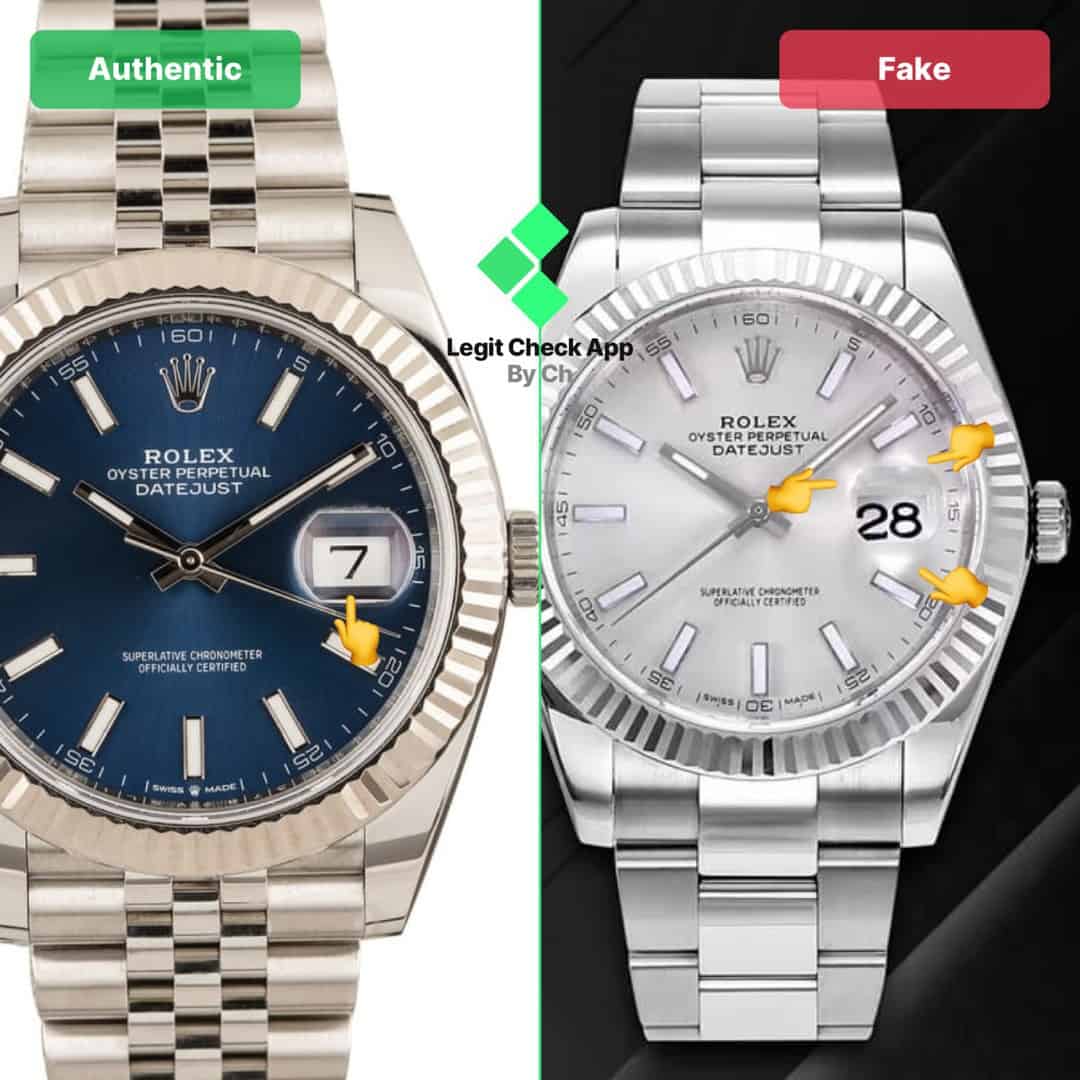 how can i spot a fake rolex datejust?