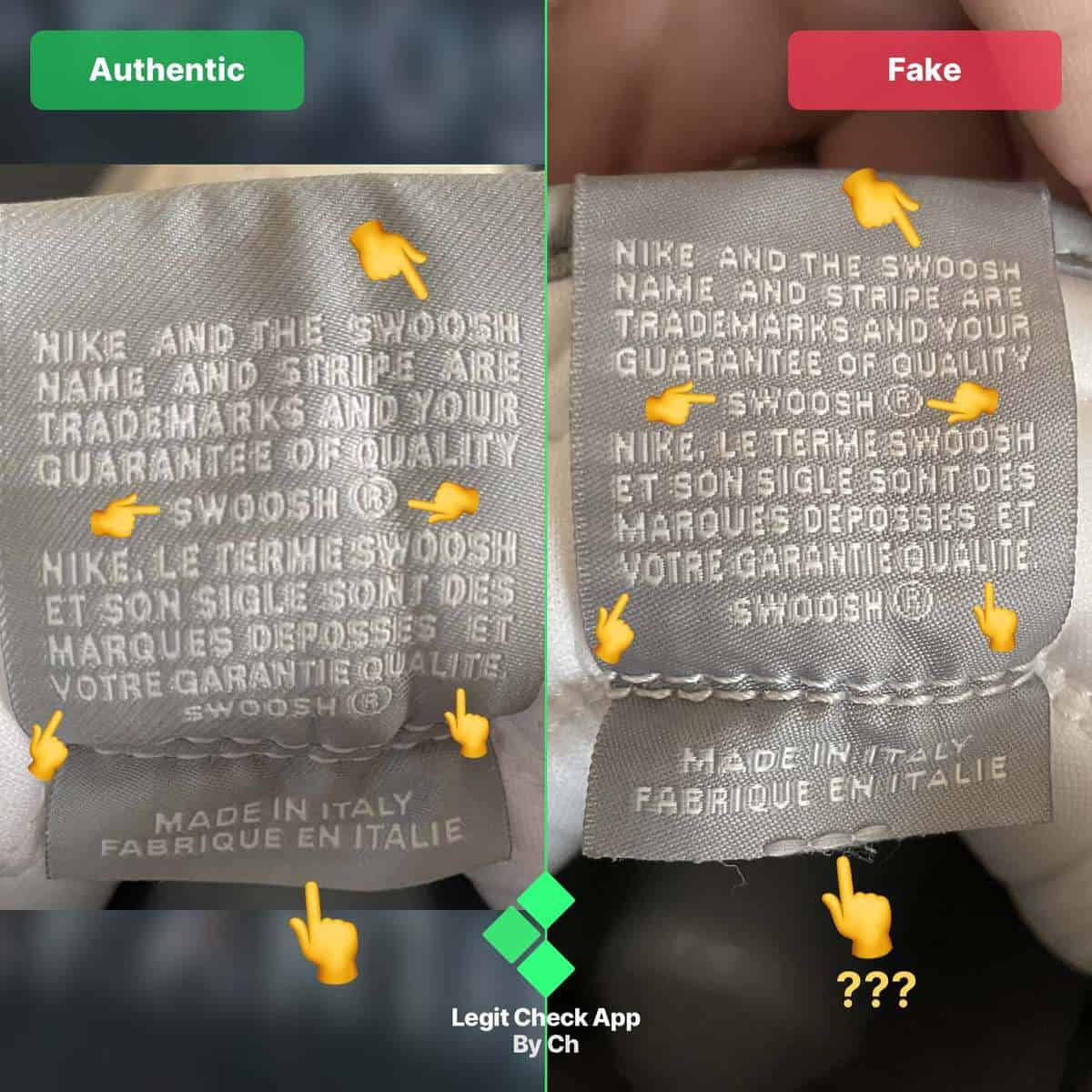 Legit Check By Ch  In the real vs fake Dior Air Jordan 1 image above we  have pointed out how the fake shoes use a different font for the 8500  text