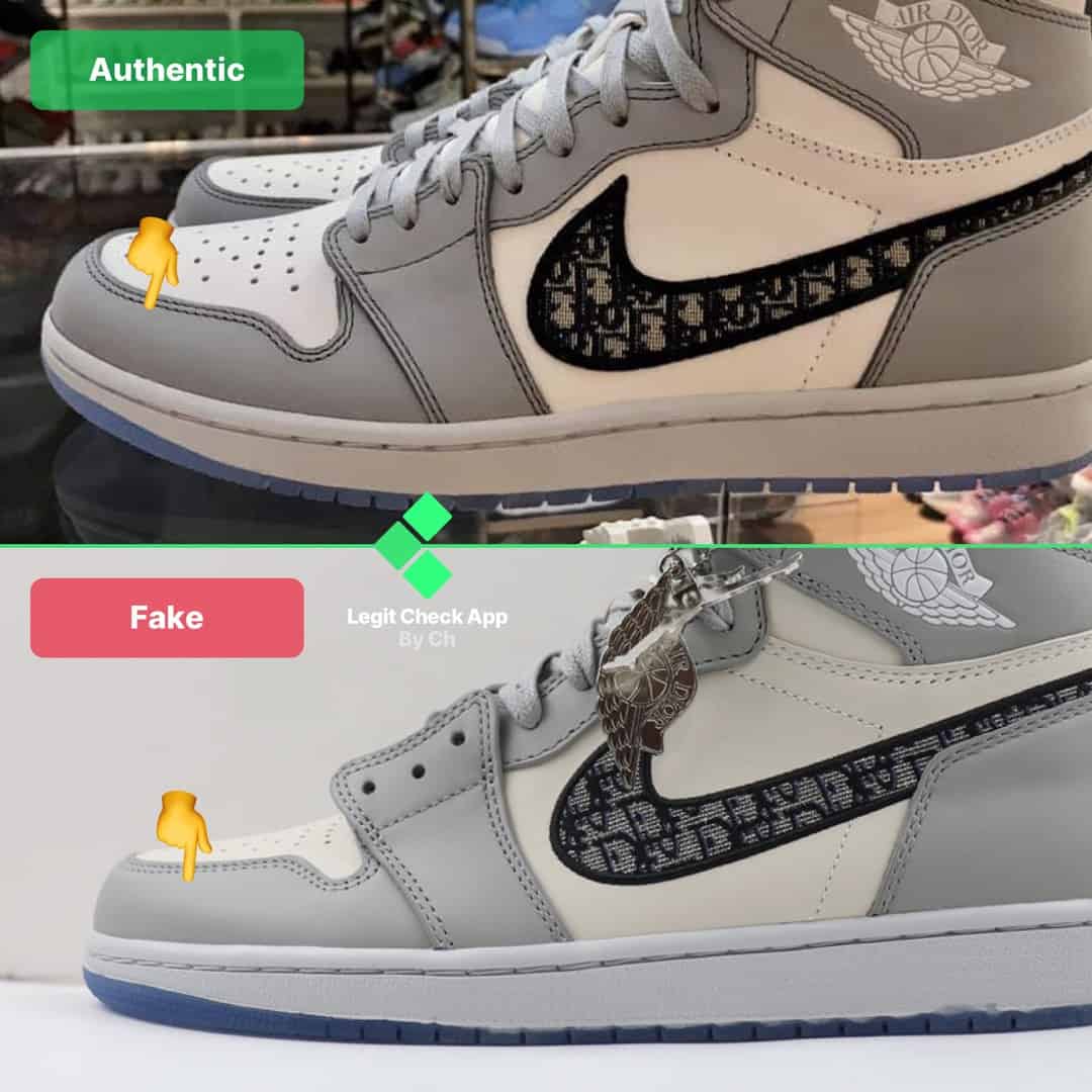 How To Spot Fake Dior Air Jordan 1 High - Legit Check By Ch