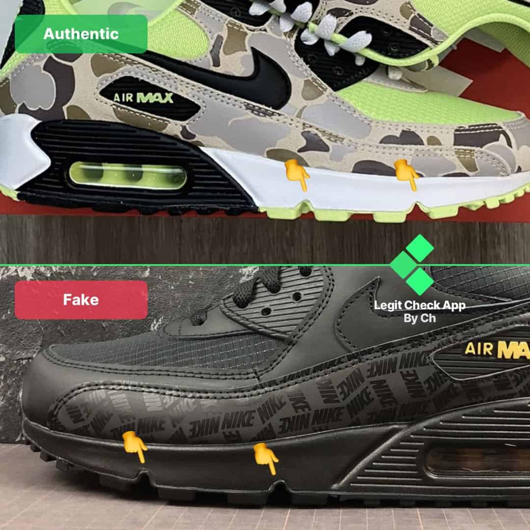 How To Spot Fake Nike Air Max 90 - Fake Vs Real Nike AM90 (All ...
