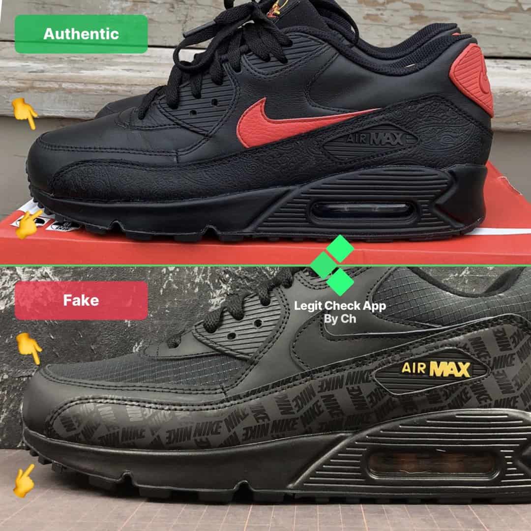 How To Spot Fake Nike Air Max 90 - Fake 