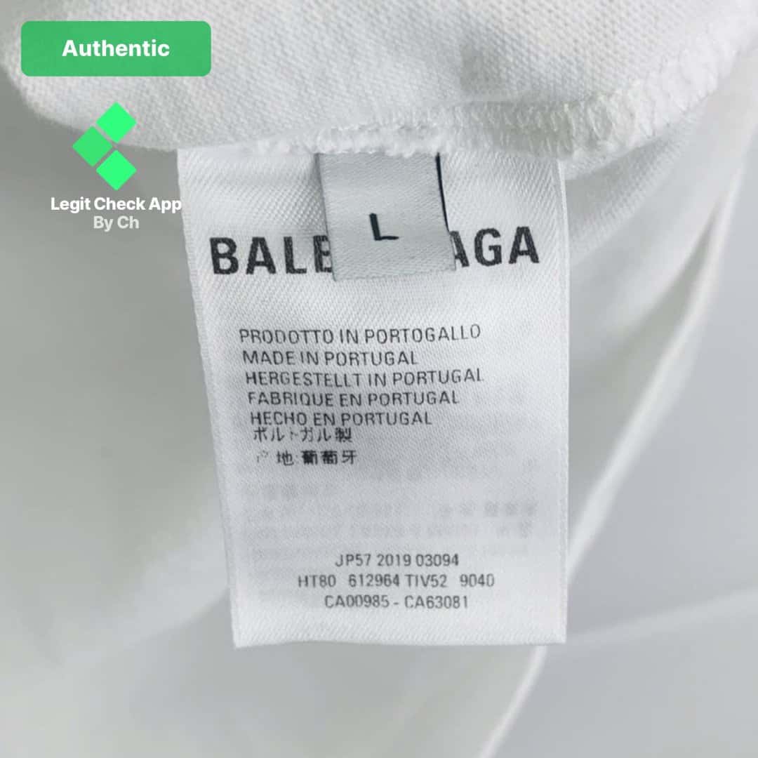 authentic balenciaga campaign wash tag 2019