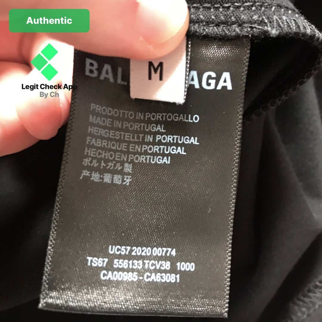 Balenciaga Campaign real 2020 wash tag