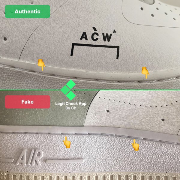 ACW AF1: How To Tell Fake Air Force 1 x A-COLD-WALL*