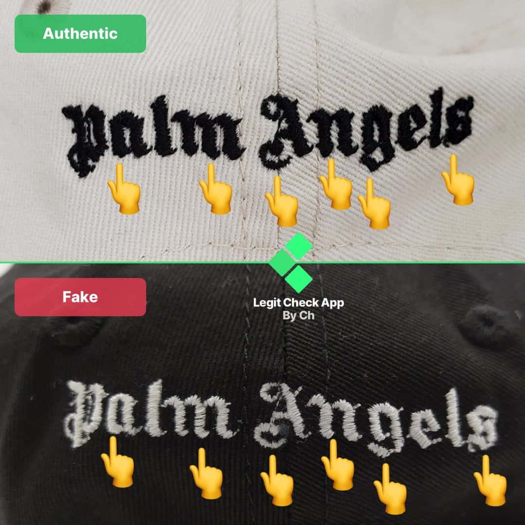 how to spot fake Palm Angels caps