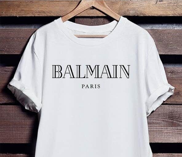 balmain logo tee real vs fake