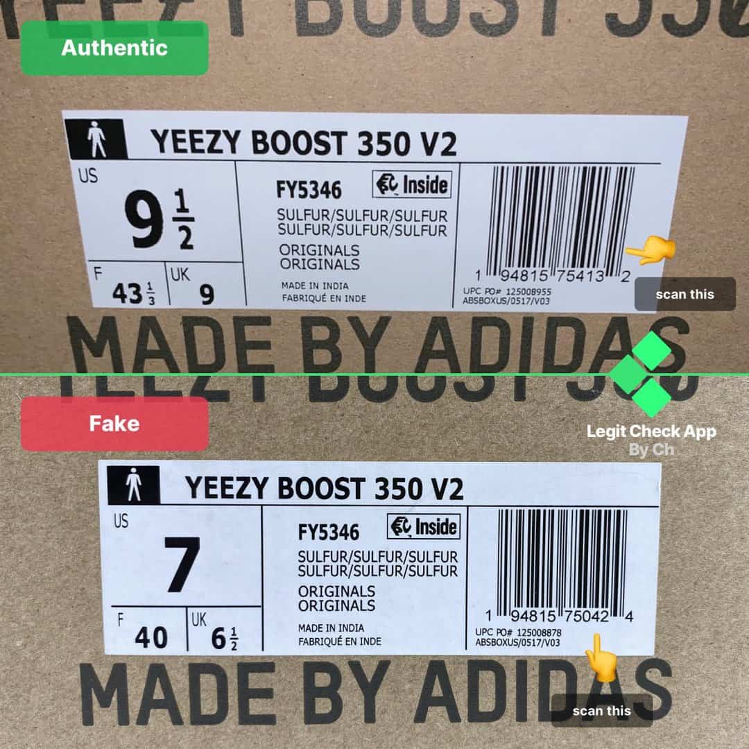 how to authenticate yeezy sulfur