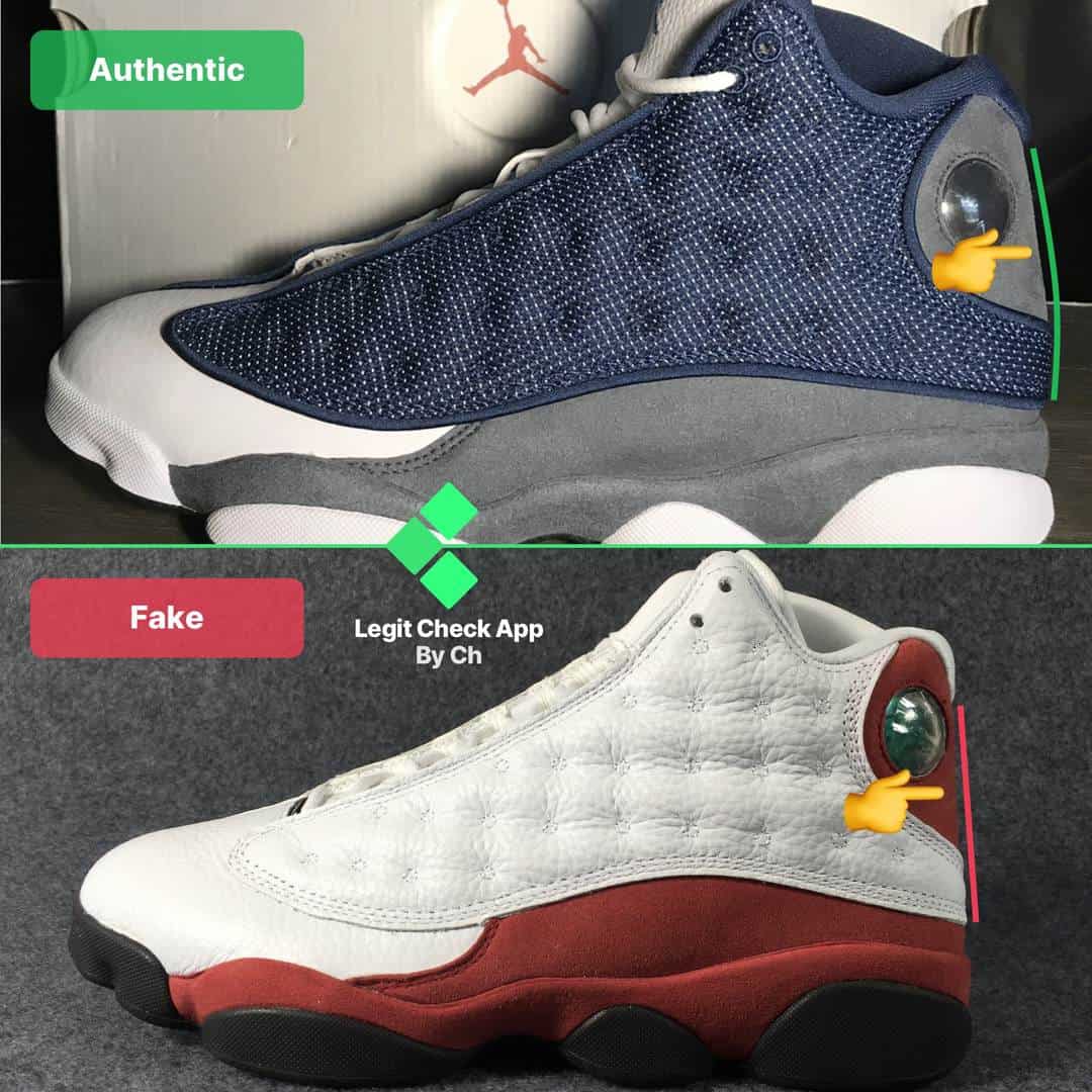 how to tell if jordan 13 are real