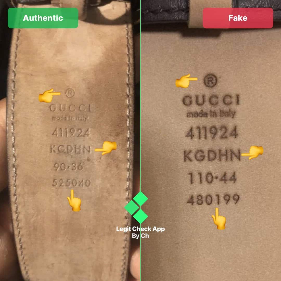 how to spot fake gucci supreme belt
