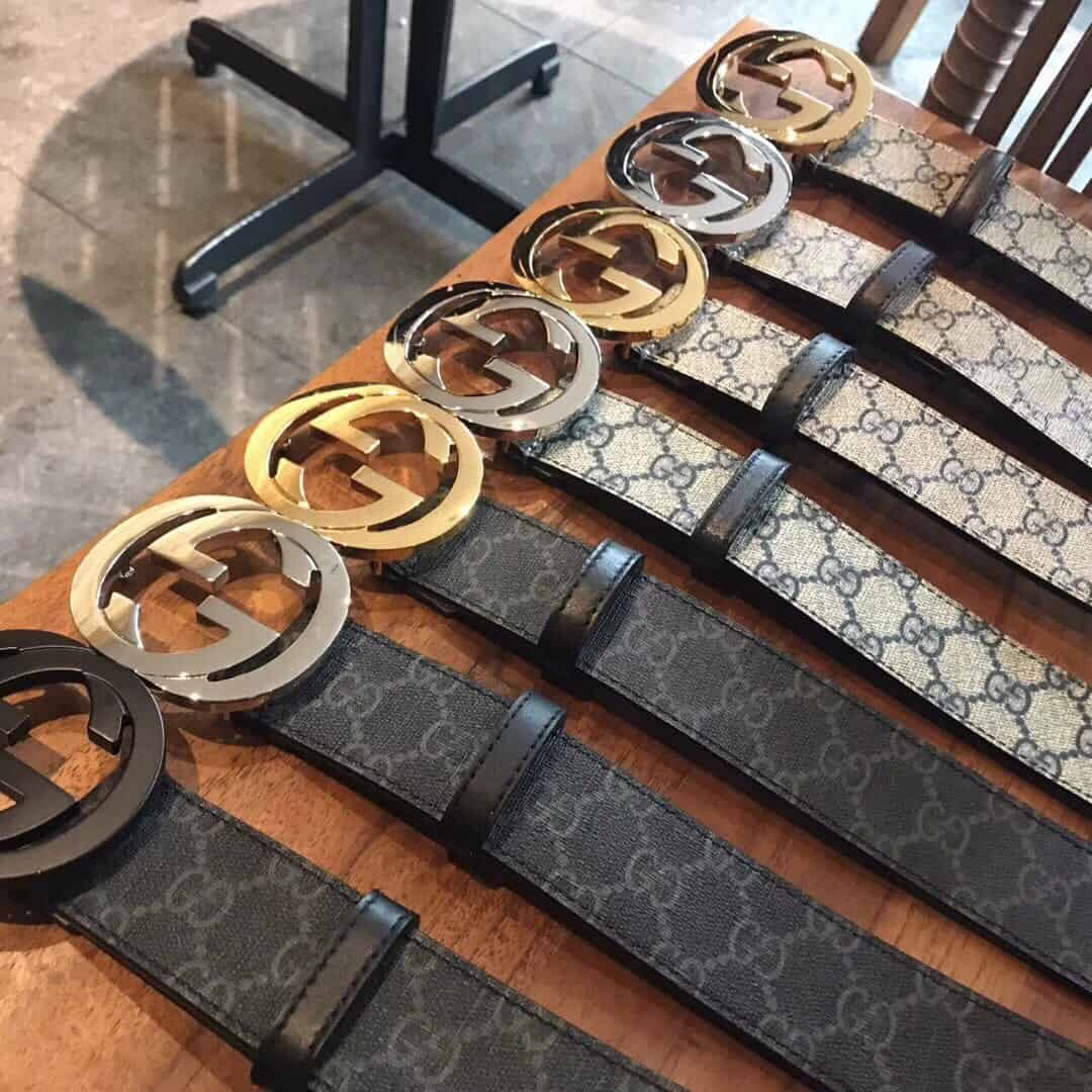 Gucci GG Buckle Supreme Belt 