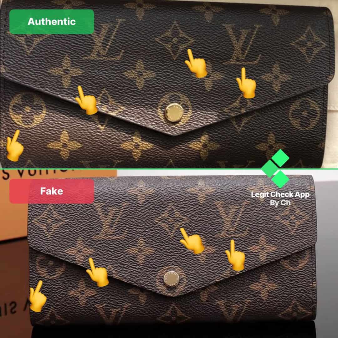 how to spot a fake louis vuitton wallet