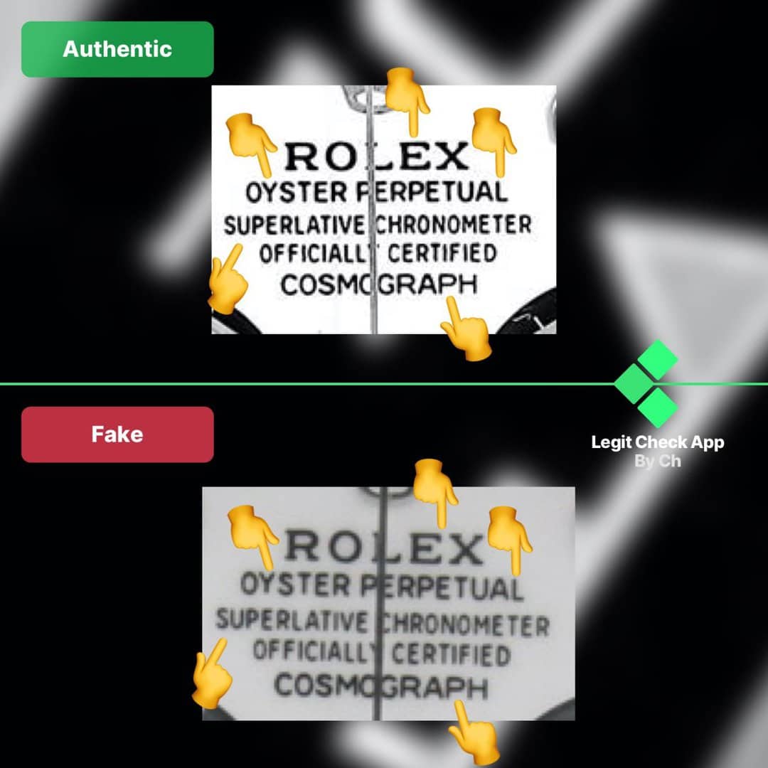 fake vs real rolex daytona