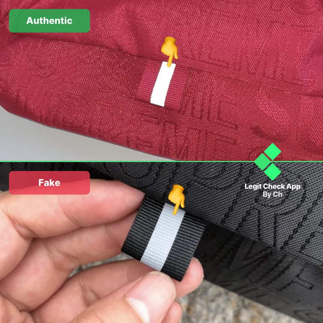 how to legit check supreme bags