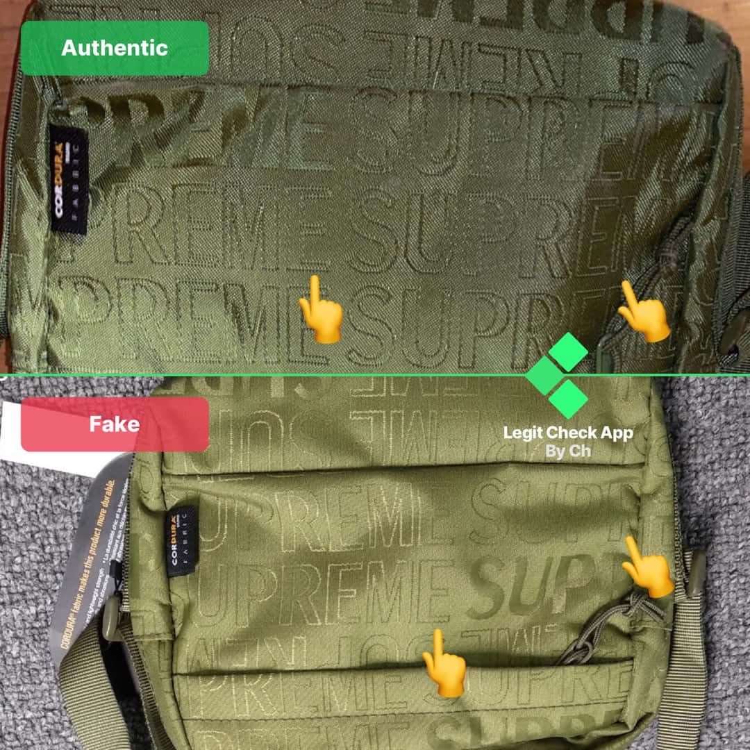 supreme shoulder bag ss18 real vs fake