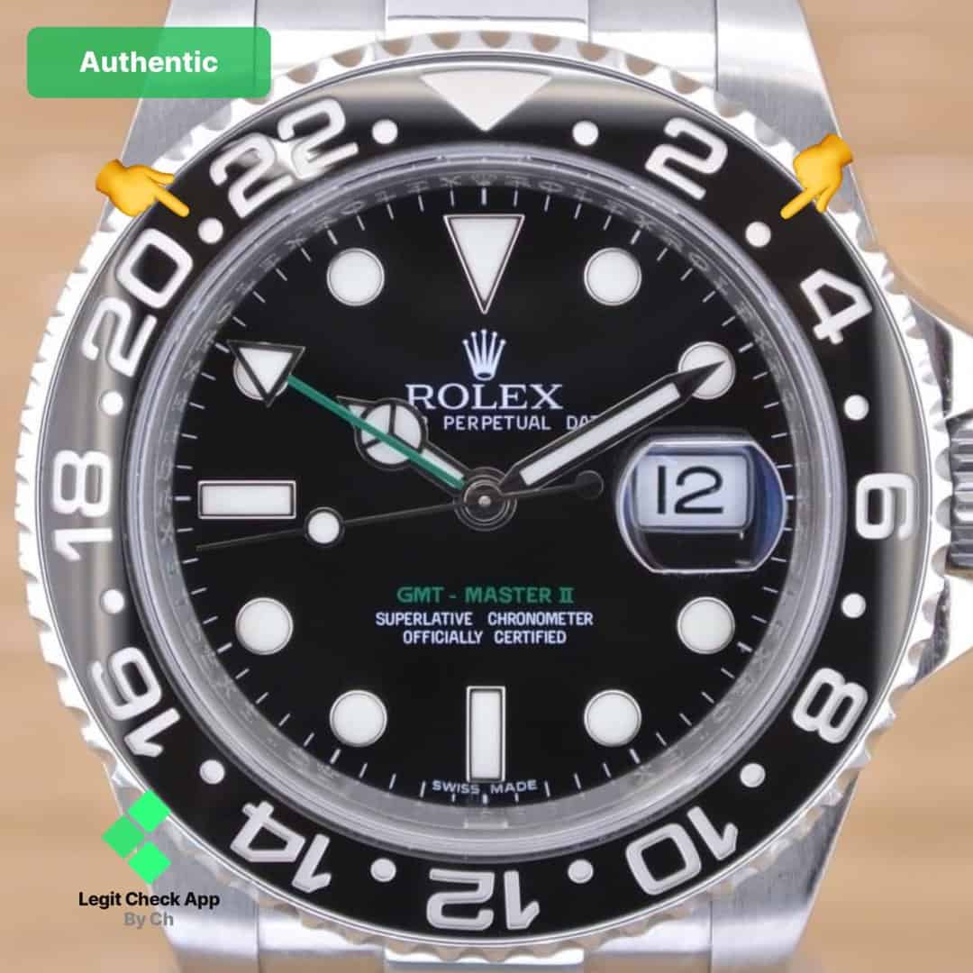 rolex gmt master 2 authentication guide