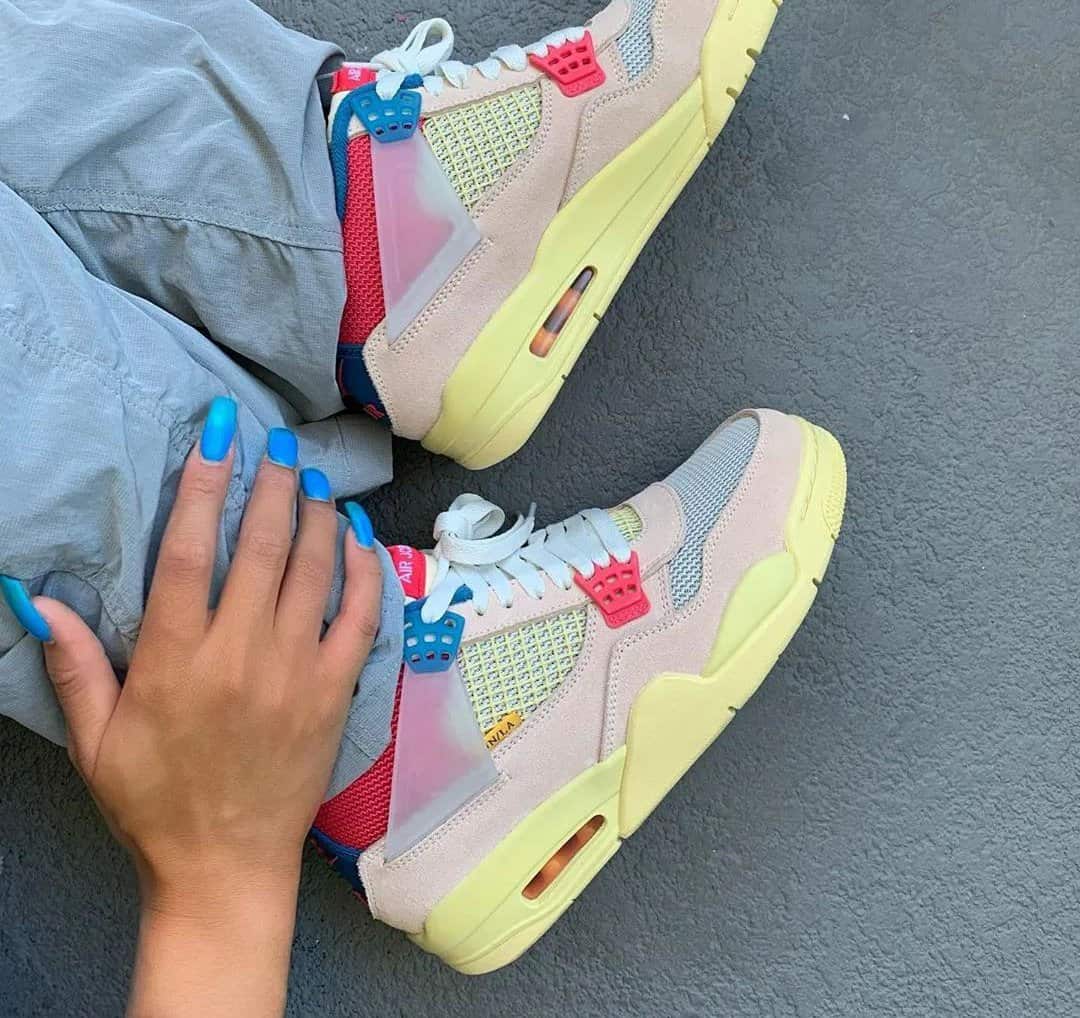 jordan 4 guava ice on feet