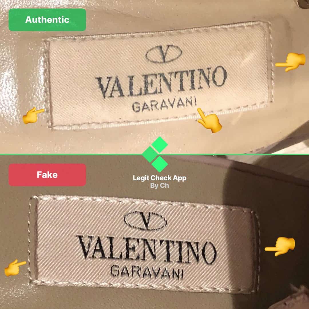 valentino pumps fake vs real