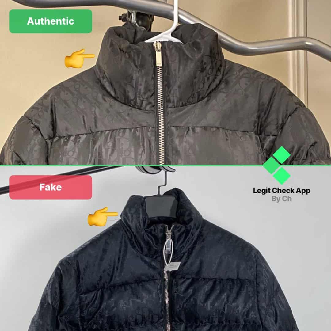 fake vs real dior puffer jacket