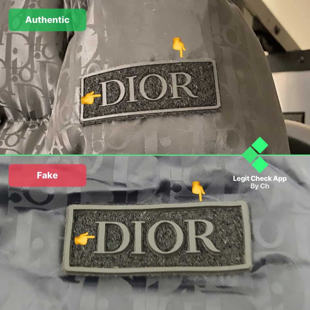 fake vs real dior puffer
