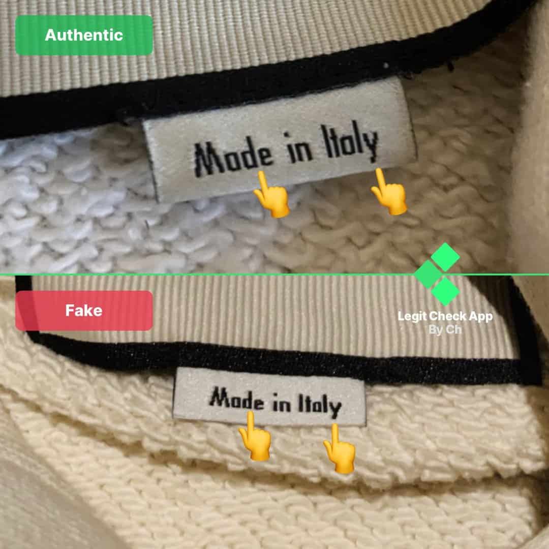 gucci hoodie fake vs real comparison
