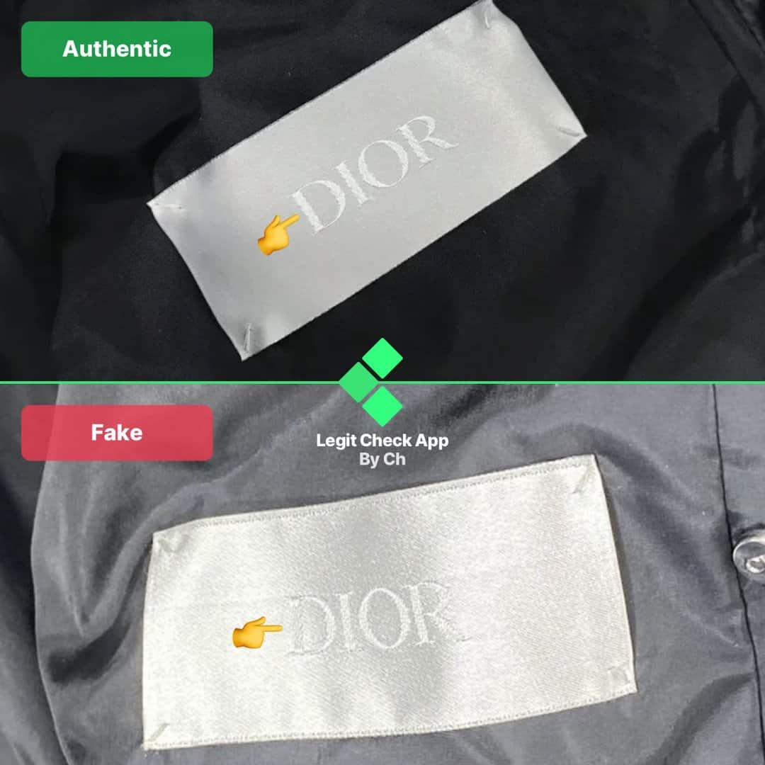 dior jacket authenticity check guide