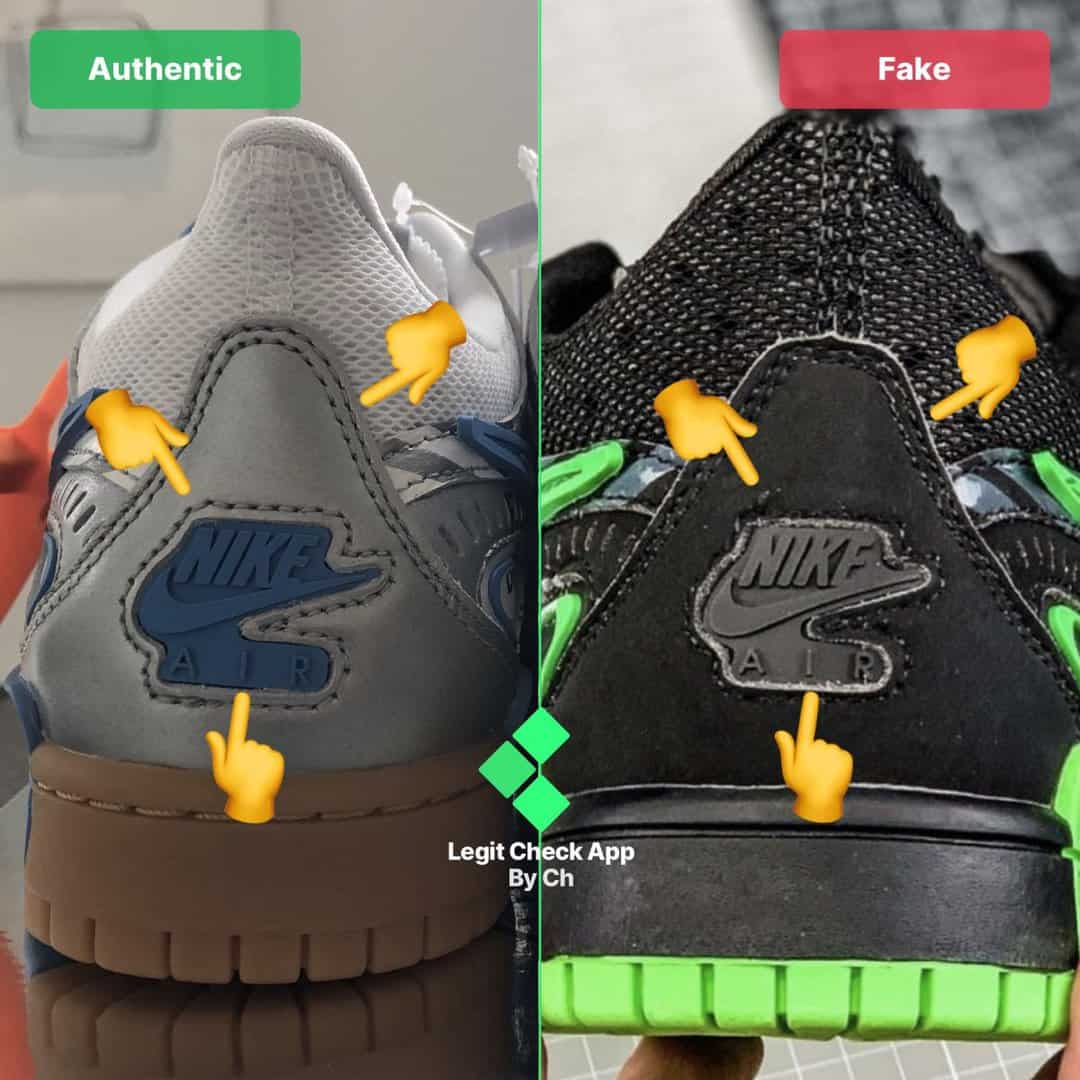 off-white rubber dunk fake vs real