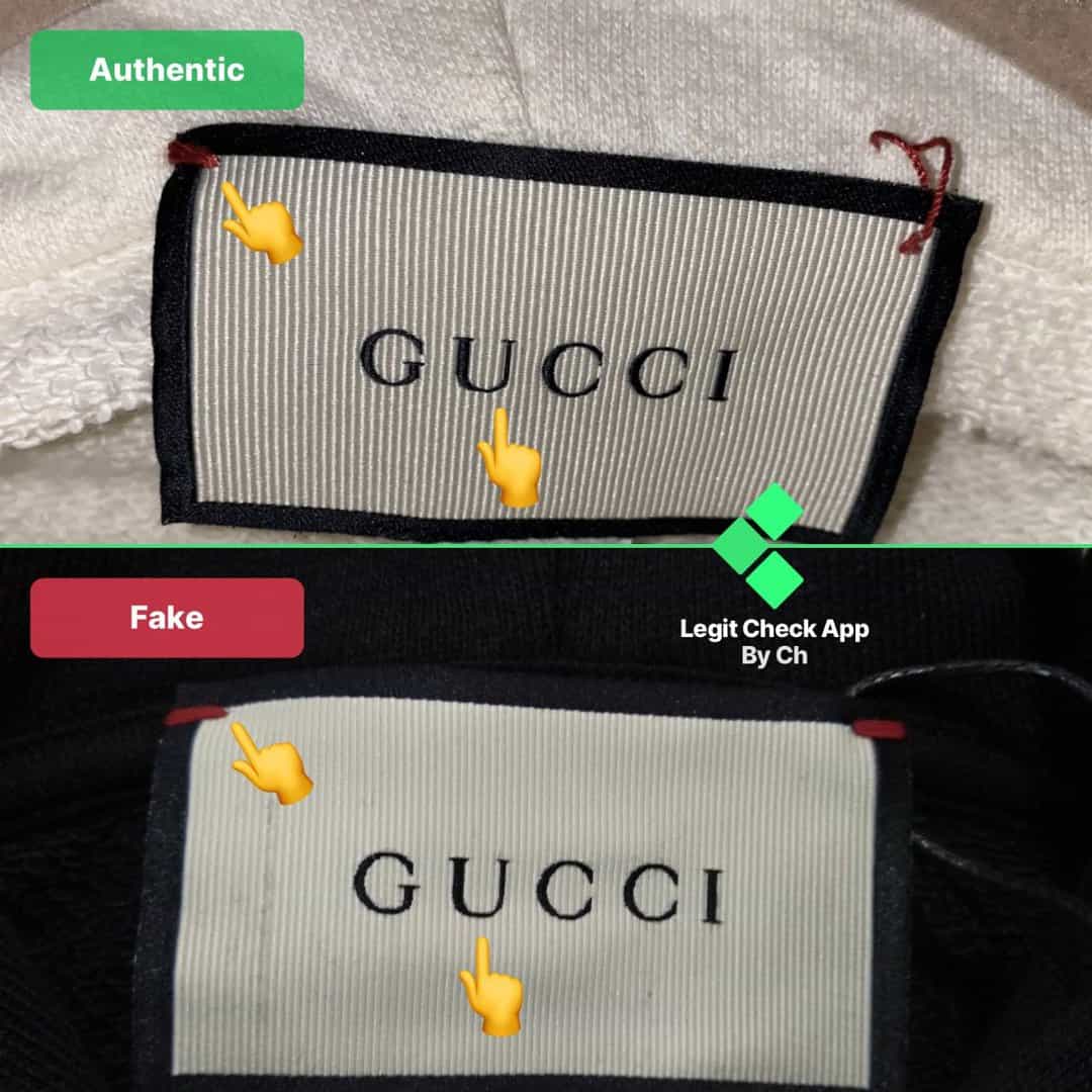 gucci hoodie original vs replica