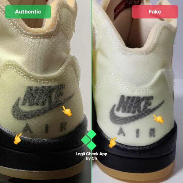 How To Tell If Jordan 5 Off-White Sail Are Fake (2024)