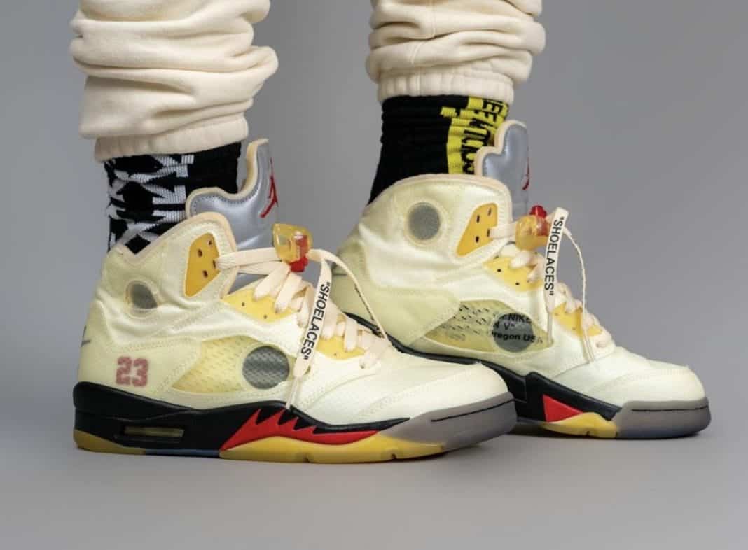 Nike x Off-White Air Jordan 5 Sail Fake 