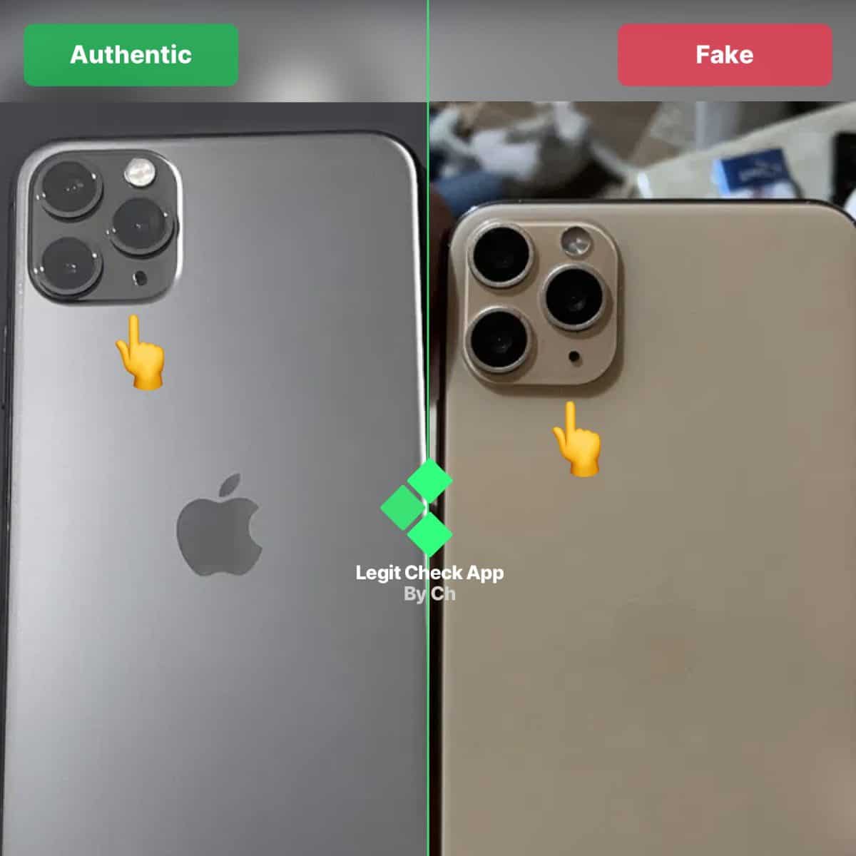 real vs fake apple iphone 11