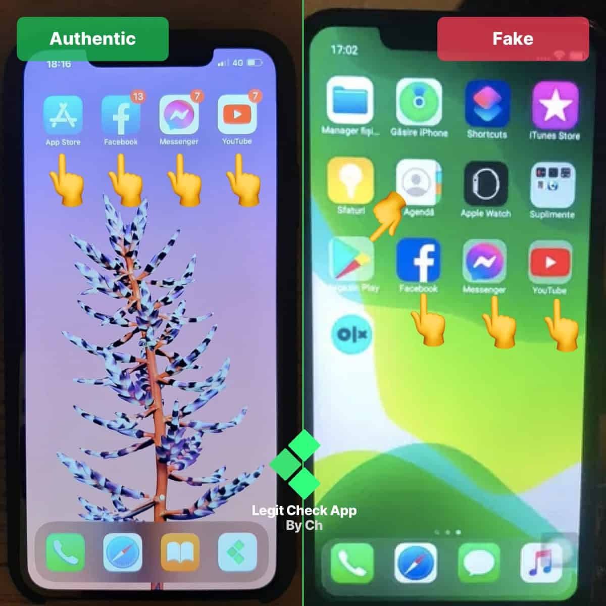 replica vs real apple iphone 11