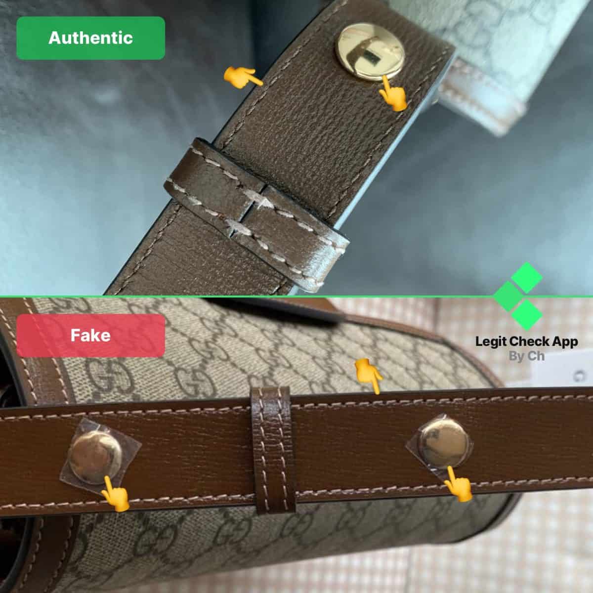 fake vs real gucci horsebit bag