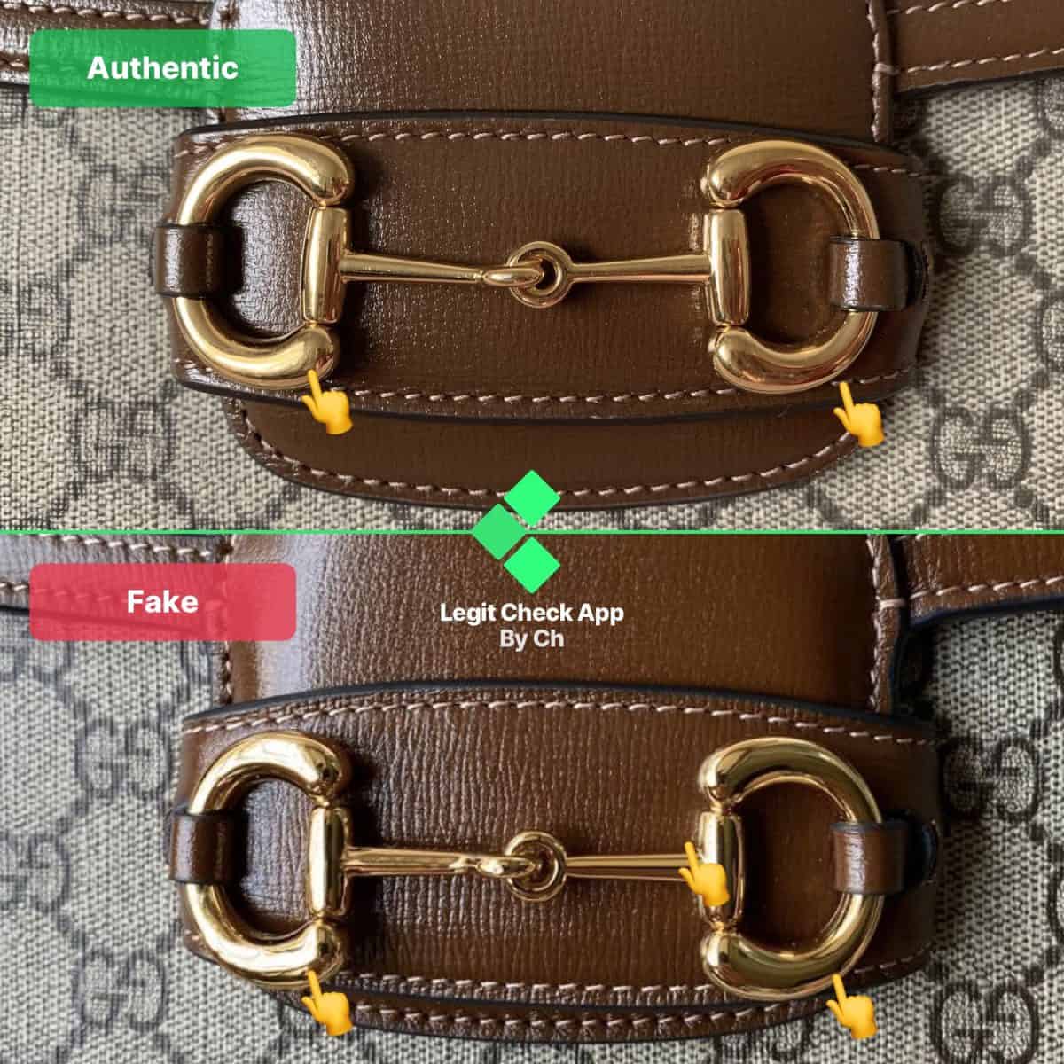 как аутентифицировать сумки Gucci Horsebit