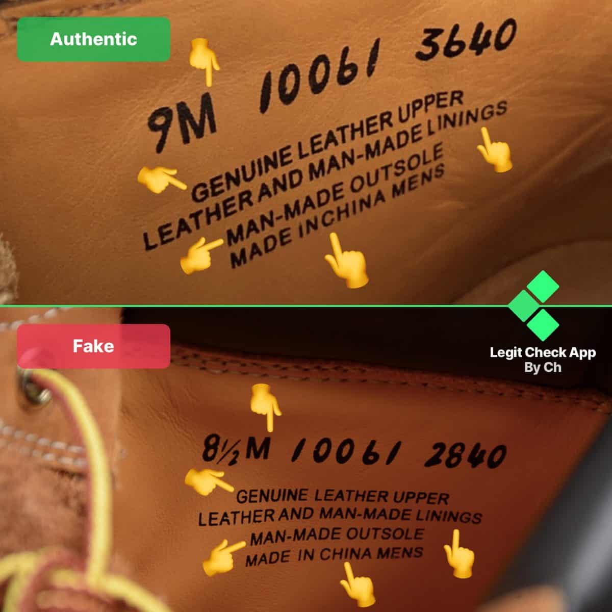 timberland boots real vs replica