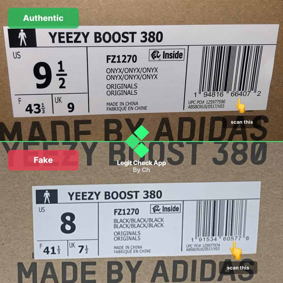 yeezy boost 380 onyx authentication guide