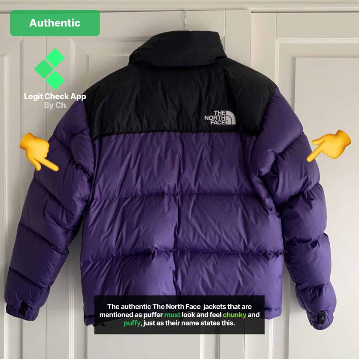 real vs fake tnf jacket