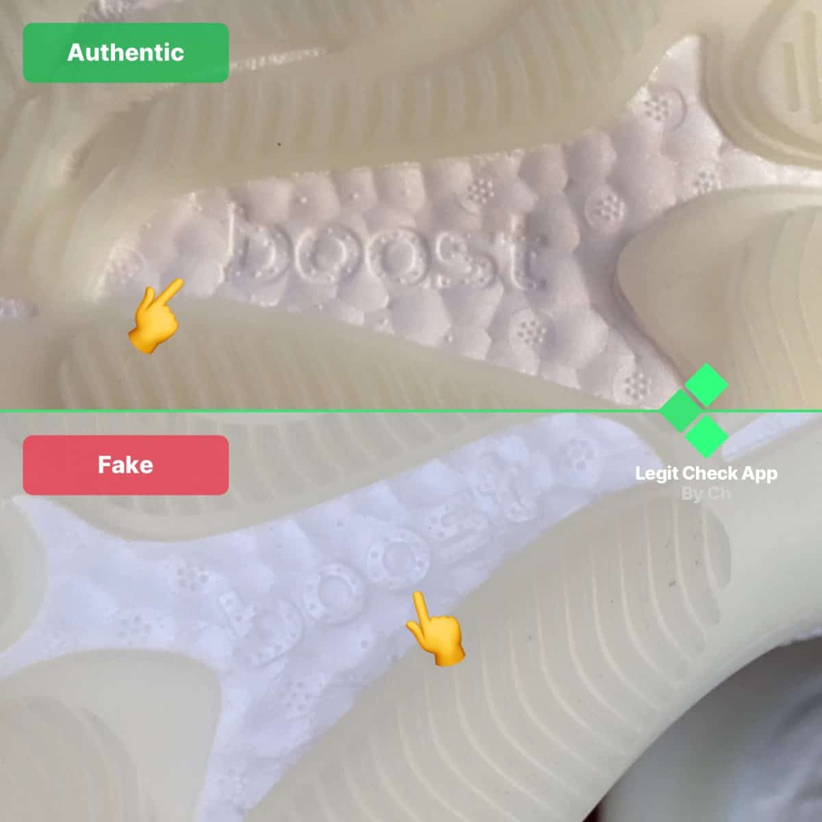 yeezy boost 380 calcite glow fake vs real guide
