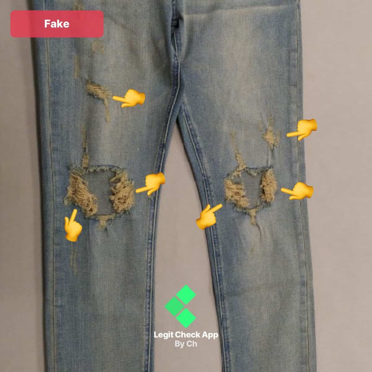как распознать поддельные джинсы amiri