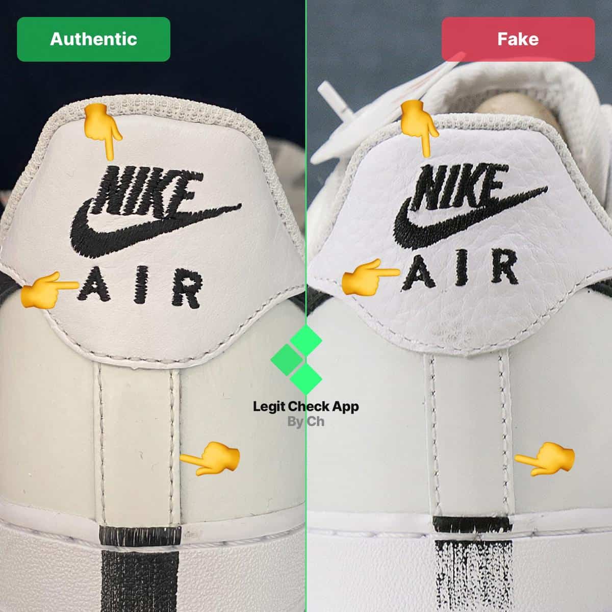 Nike Air Barrage real vs fake. How to spot original Nike air