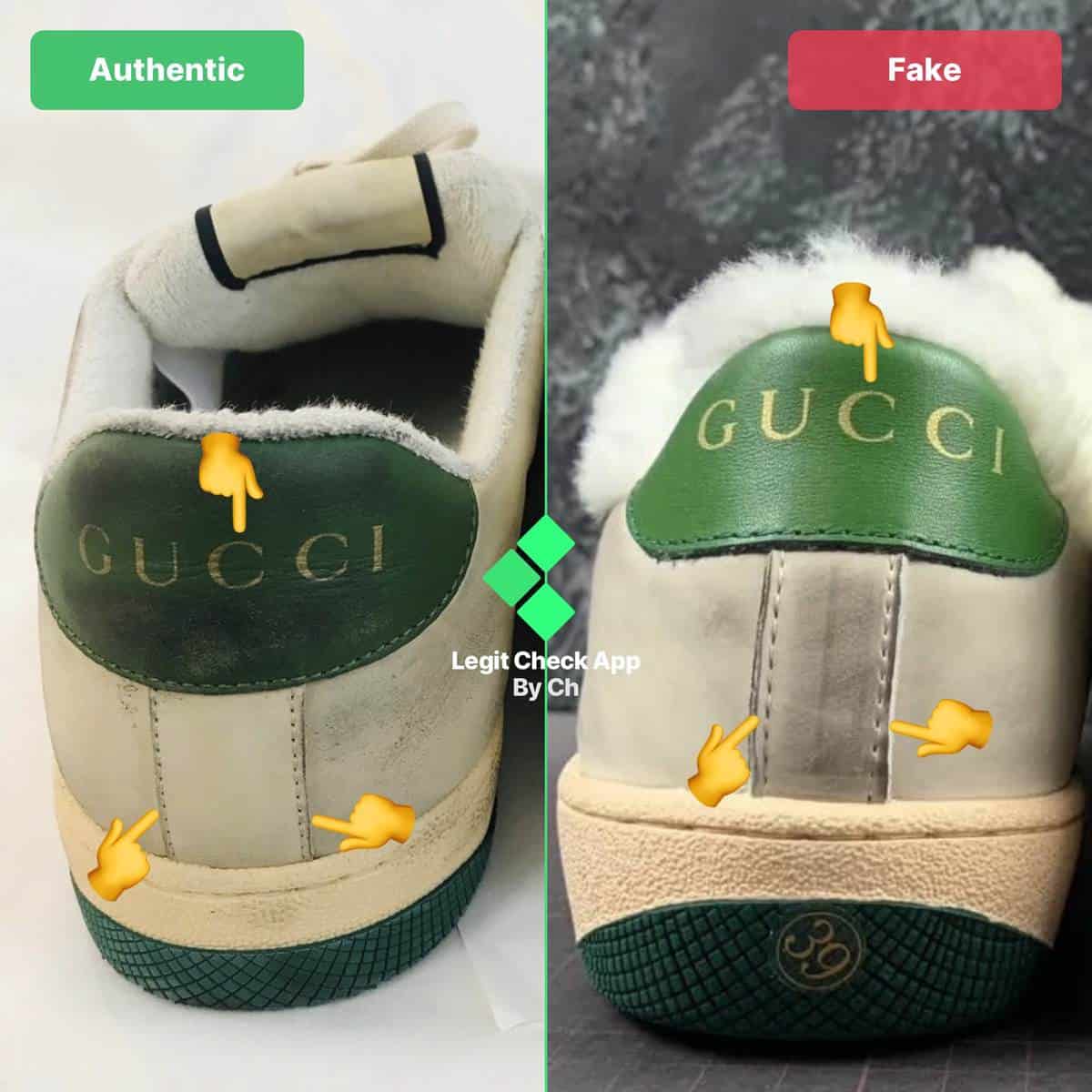 Tether finger efter skole How To Spot Fake Gucci Screener Sneakers - Legit Check By Ch