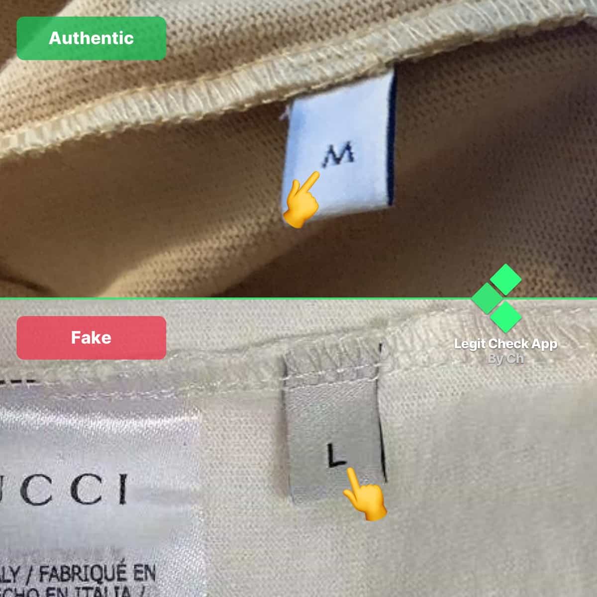 How To Spot Fake Gucci x The North Face T Shirts