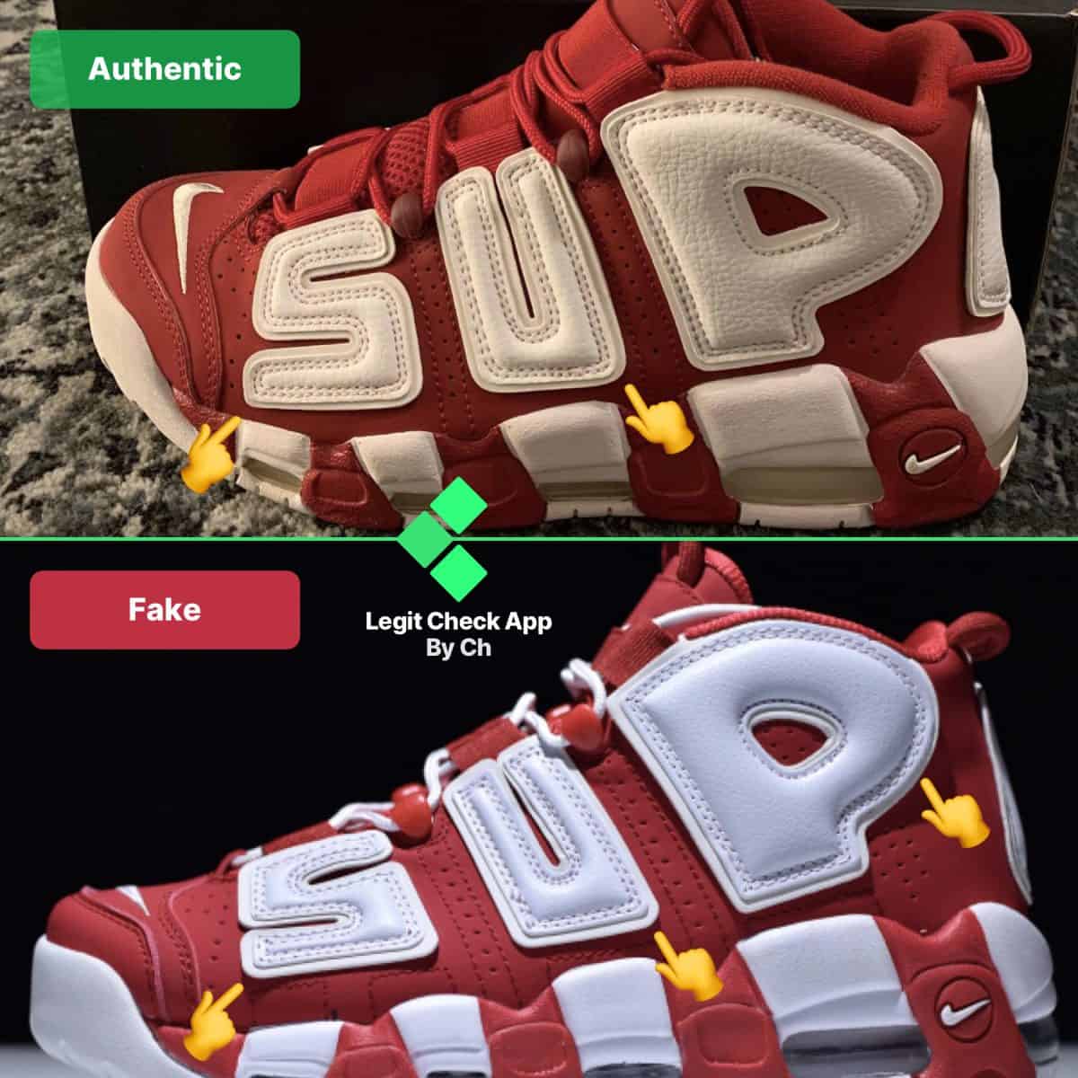 eternal leak matchmaker How To Spot Fake Nike x Supreme Uptempo - Legit Check By Ch