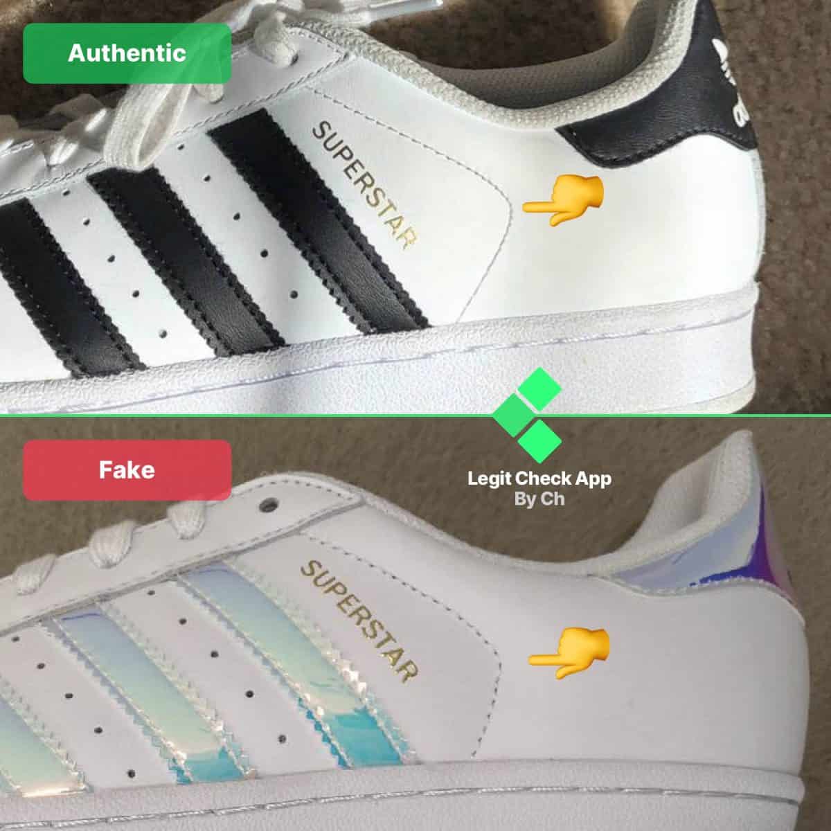 How To Spot Fake Adidas Superstar Sneakers (Real Vs Fake Guide) - Legit  Check By Ch