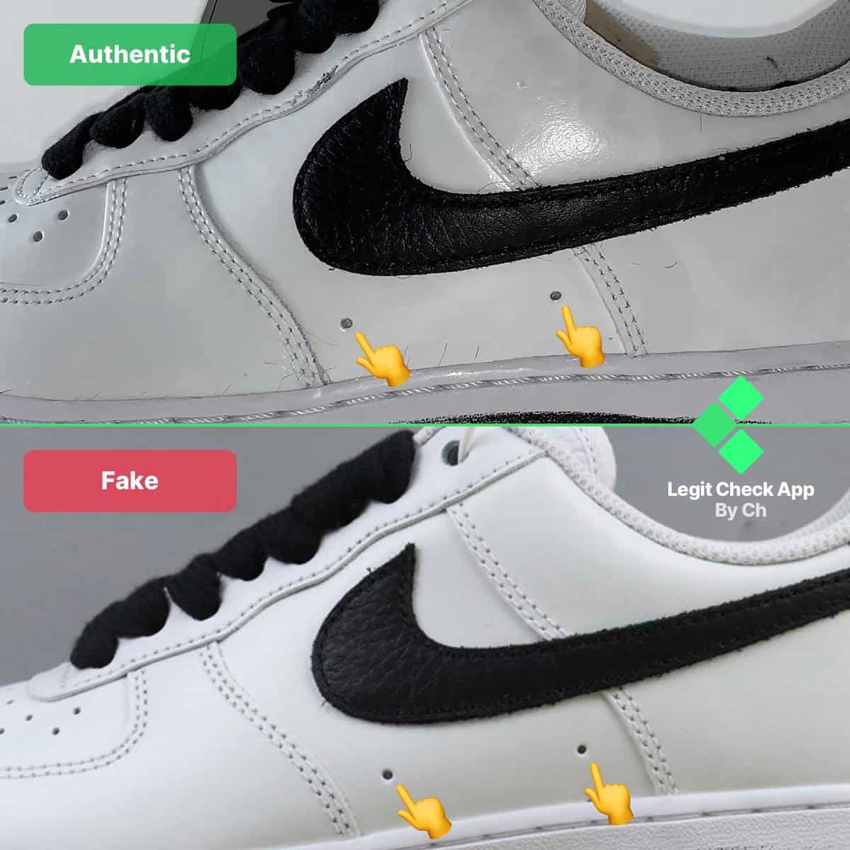 how to spot fake air force 1