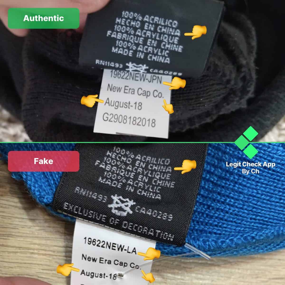 tag supreme original vs fake